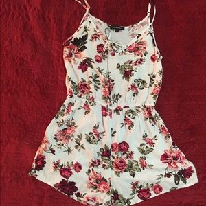 White floral romper